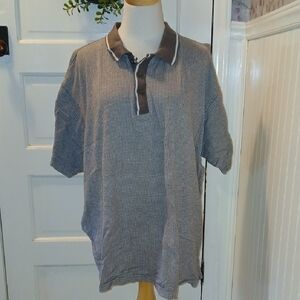 Bugle Boy Black and White Polo Shirt